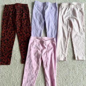 Set of 4 Girl legging pants